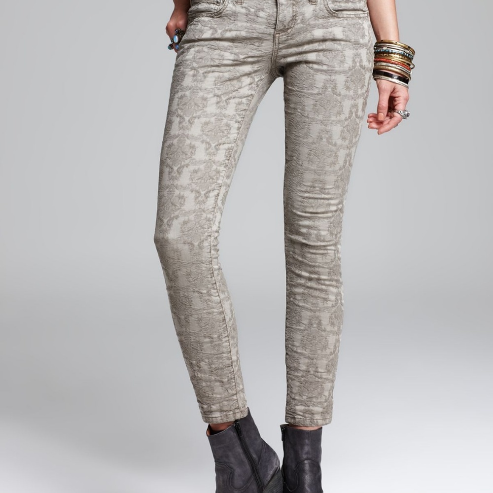 Free People Jeans Vintage Jacquard Sk